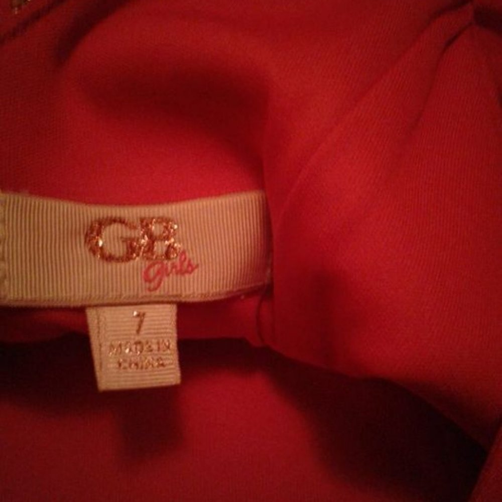Girls GB Girls 7 Dress Red  NWOT - Picture 4 of 6